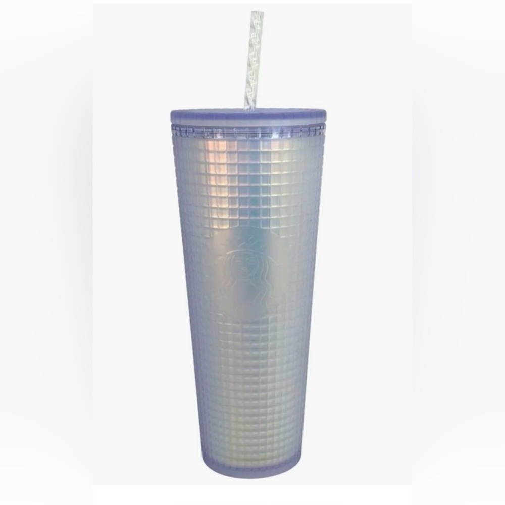 NWT Starbucks Iridescent Soft Touch Grid
Cold Cup Venti Size 24oz Spring 2022